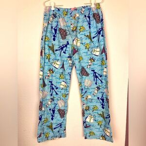 Parisian Shopping Trip flannel pj bottoms w/ Eiffel Tower, purses,French phrases